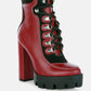 Yeti High Heel Lace Up Biker Boots