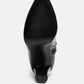 Zade Thigh High Long Boots In Stretch Patent Pu
