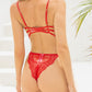 Red Exquisite Lace Lingerie Set