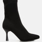 Zudio Solid Mid Heel Sock Boots