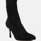 Zudio Solid Mid Heel Sock Boots