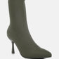 Zudio Solid Mid Heel Sock Boots