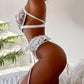 “Angel” 3-piece garter set